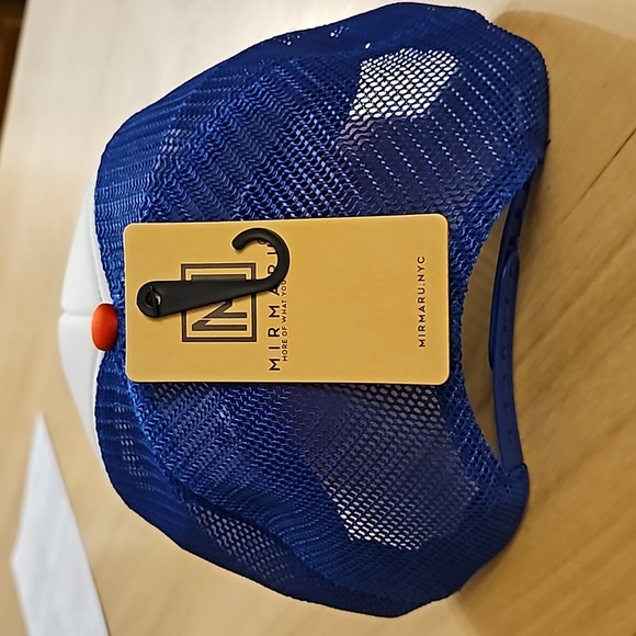 MIRMARU Baseball Cap Hat with Sparkly Puff Print USA  NWT - Picture 3 of 6